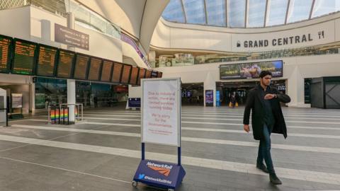 Birmingham New Street on Tuesday