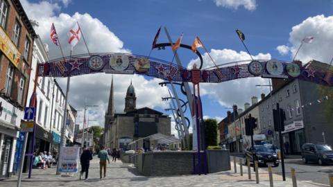 Orange arch in Lisburn