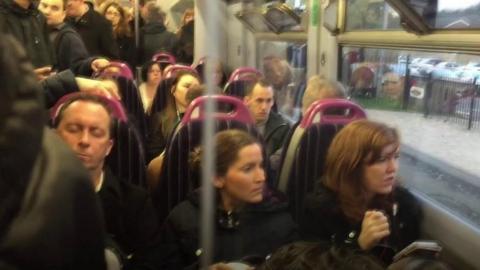 Crowded train