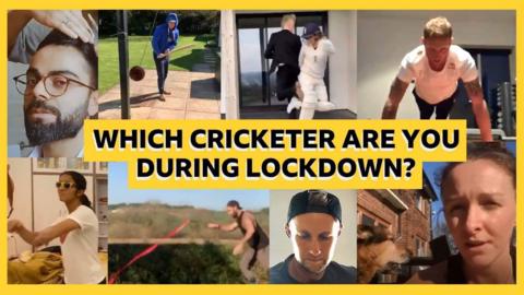 Cricketers during lockdown