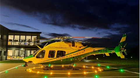 The Wiltshire Air Ambulance helicopter