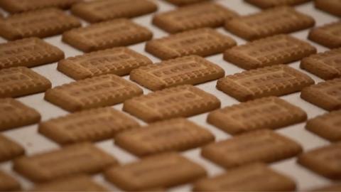 Parle-G biscuits on production line