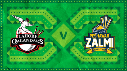 Lahore Qalandars v Peshawar Zalmi badge graphic