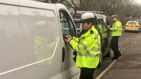Dorset Police stopping drivers
