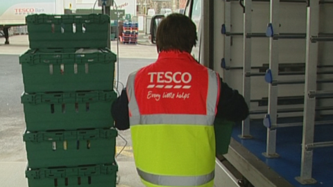 Tesco delivery worker