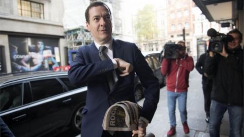 George Osborne's first day at the Evening Standard