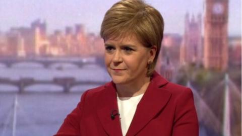 Nicola Sturgeon on the Andrew Marr programme