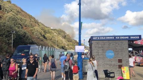 Fire on the Undercliff, Bournemouth