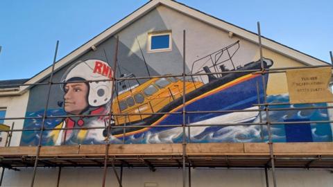 Mural at RNLI Exmouth