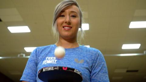 Welsh table tennis player Charlotte Carey prepares for the Olympic qualifying event