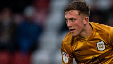 Oli Finney in action for Crewe Alexandra