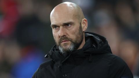 Swansea boss Luke Williams during the defeat to Leeds