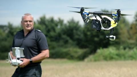 A police drone