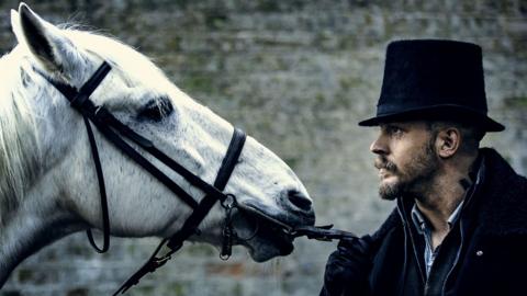 Tom Hardy and friend in Taboo
