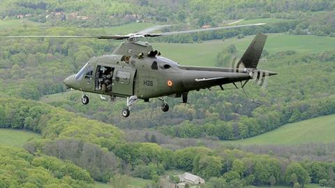 File pic of Belgian Agusta A-109 helicopter