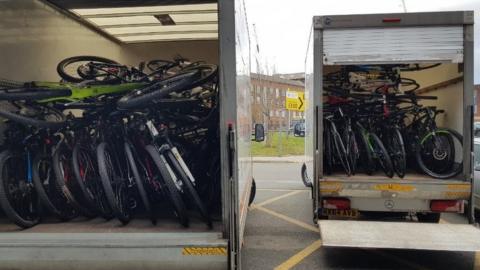 Seized bikes