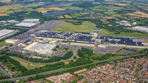 An aerial view of the former Honda site in Swindon