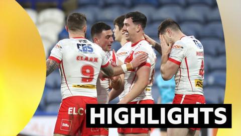 St Helens players celebrate