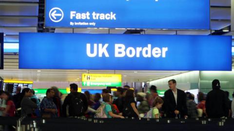 Border control at Heathrow