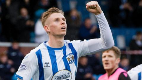 Kilmarnock scorer Oli Shaw celebrates