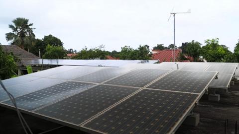 Solar panels in Gambia