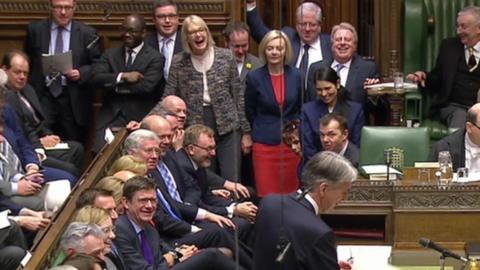 MPs laughing at the Chancellor