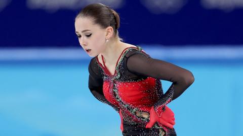 Russian skater Kamila Valieva at the Beijing Winter Olympics