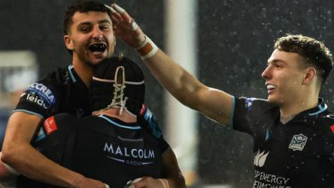 Glasgow Warriors celebrate