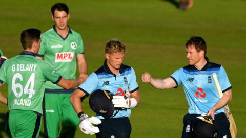 David Willey and Eoin Morgan