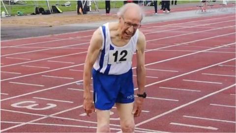 Ian Barnes, who lives in Darlington, recorded a time of eight minutes 10.40 seconds.