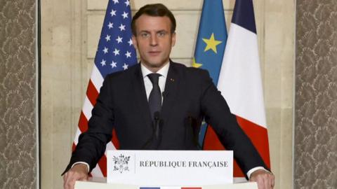 French President Emmanuel Macron has condemned the attack on the US Capitol building.