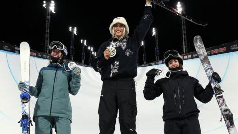 Izzy Atkin claims silver in the X Games Ski Superpipe