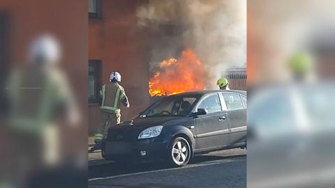 Glasgow flat fire