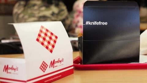 A Knife Free chicken box in Morley's