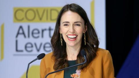 Prime Minister Jacinda Ardern speaks to media during a post cabinet press conference at Parliament on June 08, 2020 in Wellington, New Zealand