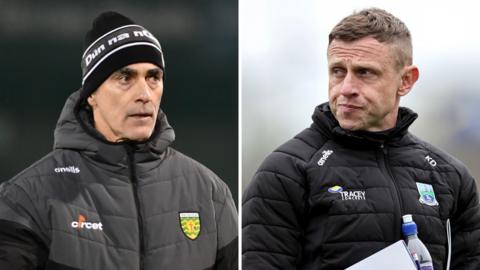 Jim McGuinness and Kieran Donnelly will be in opposition in Saturday afternoon's BBC streamed Allianz League game in Letterkenny