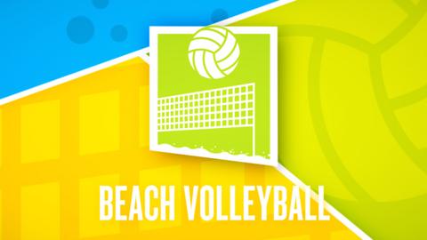 Beach volleyball graphic