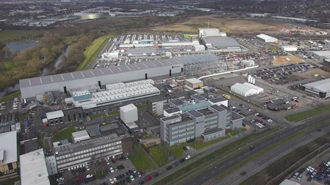 Rolls-Royce aerial photo