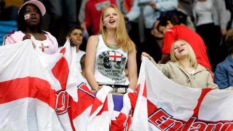 England fans at Euro 2005