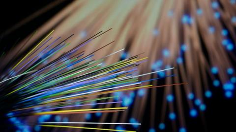 single fibres of optic cable