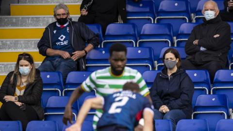 Fans attending Ross County v Celtic