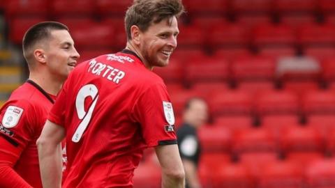 Crewe striker Chris Porter scored seven times in the 2020-21 season, taking his career tally in league and cup games to 189