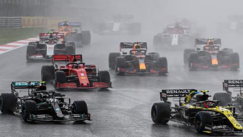 Action from the 2020 Turkish Grand Prix