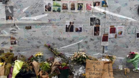 Messages of condolence for the victims of Grenfell Tower