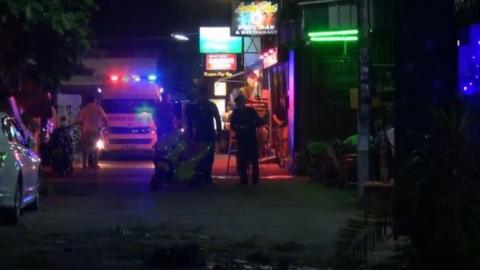 emergency services at the scene of a bomb attack, in Hua Hin, Thailand, Thursday, Aug. 11, 2016