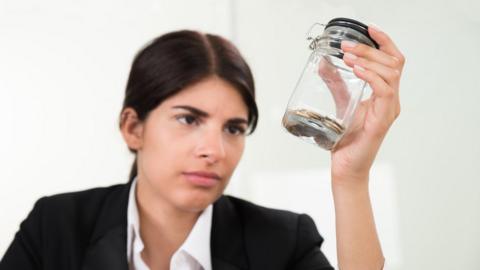 Woman with jar