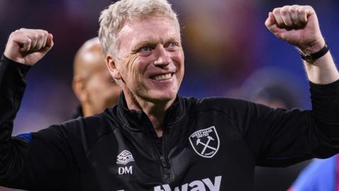 David Moyes celebrates