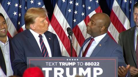 Donald Trump and Tim Scott