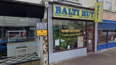 Balti Hut in Queens Road, Hastings