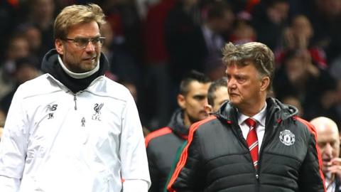 Jurgen Klopp and Louis van Gaal